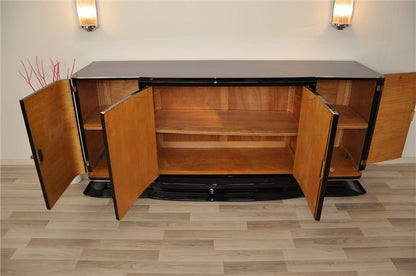 Großes Palisander-Sideboard aus der Art-Deco-Ära