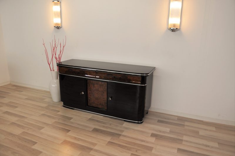 Original Art Deco Sideboard with Walnut Details