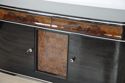 Original Art Deco Sideboard with Walnut Details