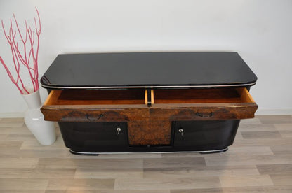 Original Art Deco Sideboard mit Nussbaumdetails