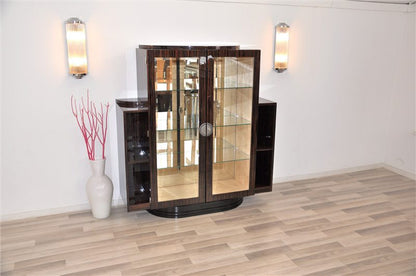 Art Deco Vitrine Made of Macassar