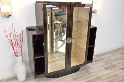 Art Deco Vitrine Made of Macassar