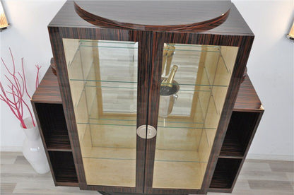 Art Deco Vitrine Made of Macassar