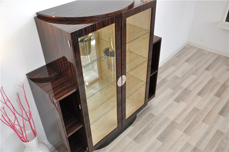 Art Deco Vitrine Made of Macassar