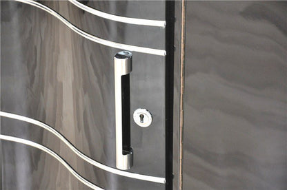 Elegantes Art Deco Sideboard in Hochglanzschwarz