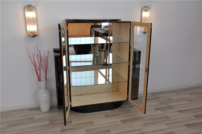 Art Deco Vitrine Made of Macassar