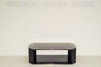 Art Deco Couchtisch mit Applikationen in Elfenbeinfarbe