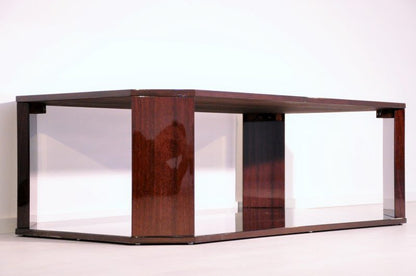 Art Deco Couchtisch mit Applikationen in Elfenbeinfarbe