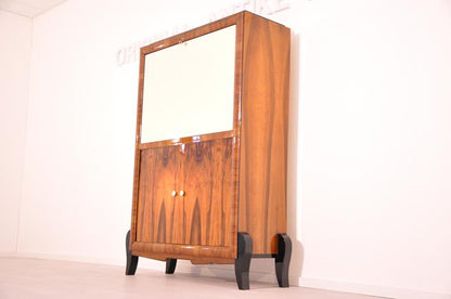 Art-déco-Schrank oder -Schreibtisch aus Walnussholz