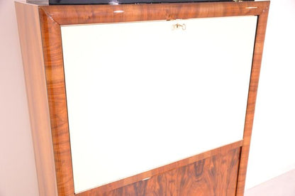 Art-déco-Schrank oder -Schreibtisch aus Walnussholz