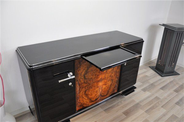 Art Deco Buffet mit einzigartiger Wurzelholzfront