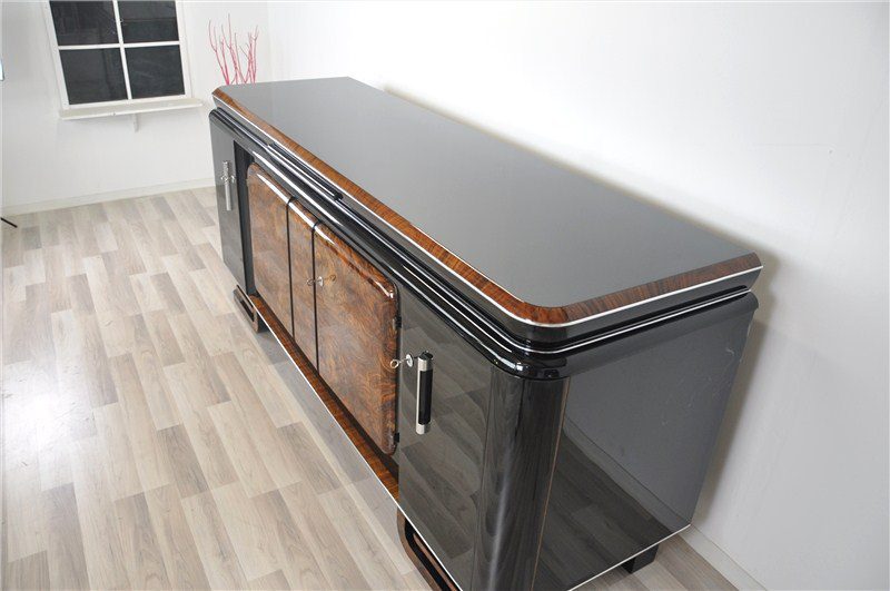 XXL Wurzelholz Sideboard aus dem französischem Art Deco