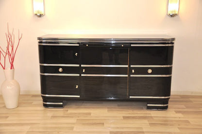 Chromliner Buffet aus der Art Deco Ära