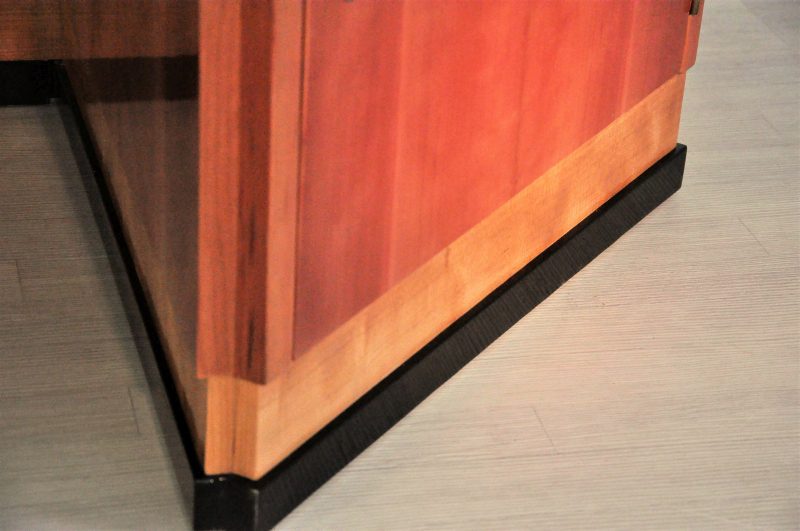 Hexagonal Art Deco Desk made of Cherry and Mahogany Wood