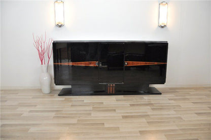 Schwebendes Art Deco Buffet mit feinen Holzdetails
