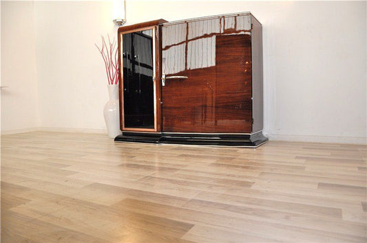Asymmetrische Art Deco Kommode oder Bar