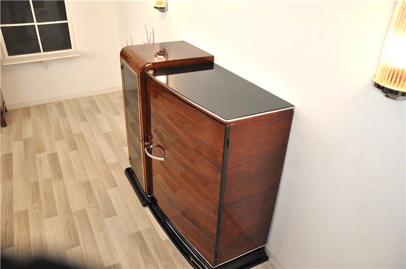 Asymmetrical Art Deco Commode or Bar