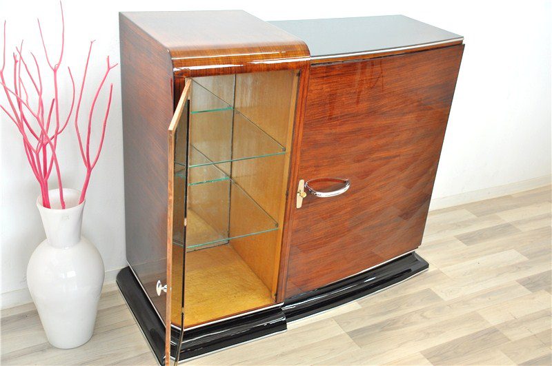 Asymmetrical Art Deco Commode or Bar