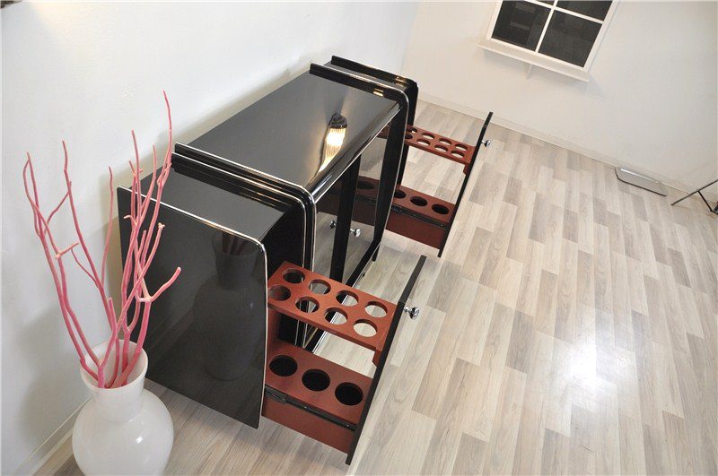 Art-Deco-Sideboard mit Barerweiterungen