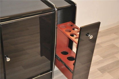 Art-Deco-Sideboard mit Barerweiterungen