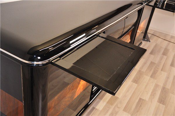 Large Art Deco Sideboard with Walnut Details