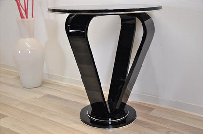 High Gloss Black Side Table