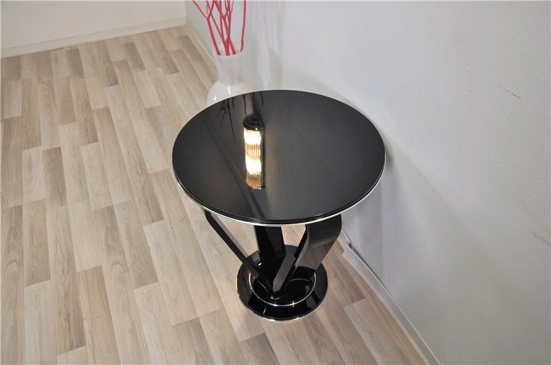 High Gloss Black Side Table