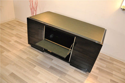 Massive Art Deco Desk with Leather Plate