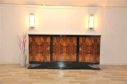 Art Deco Burlwood Sideboard from Southern France