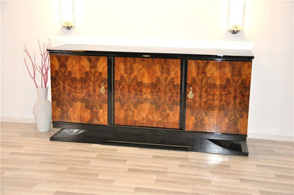 Art Deco Wurzelholzsideboard aus Südfrankreich
