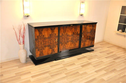 Art Deco Burlwood Sideboard from Southern France