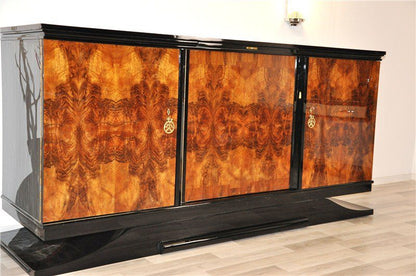 Art Deco Wurzelholzsideboard aus Südfrankreich