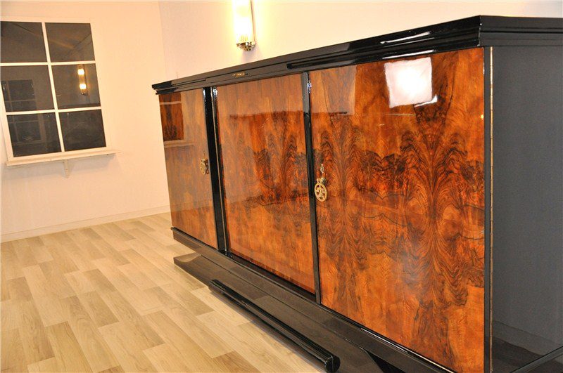 Art Deco Wurzelholzsideboard aus Südfrankreich