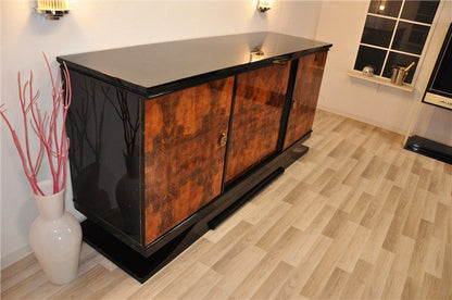 Art Deco Burlwood Sideboard from Southern France