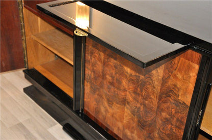 Art Deco Burlwood Sideboard from Southern France