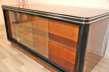 Beidseitiger Art Deco Schreibtisch aus Palisanderholz