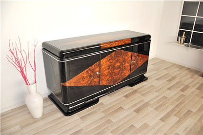 Französische Sideboard mit einem Karo-Furnier