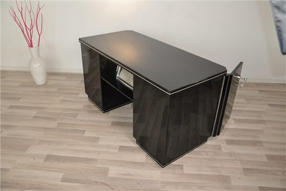 Antique Art Deco Desk with a Shelf on the Back