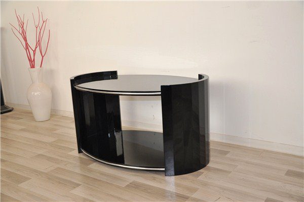 Ovaler Art Deco Couchtisch