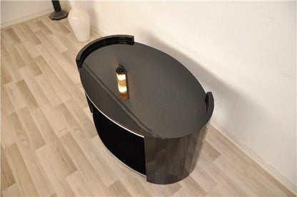 Ovaler Art Deco Couchtisch