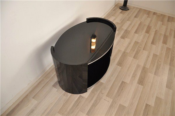 Ovaler Art Deco Couchtisch