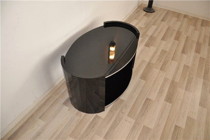 Ovaler Art Deco Couchtisch