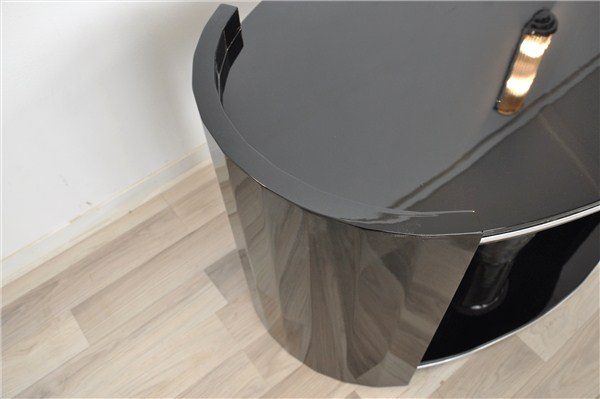 Ovaler Art Deco Couchtisch