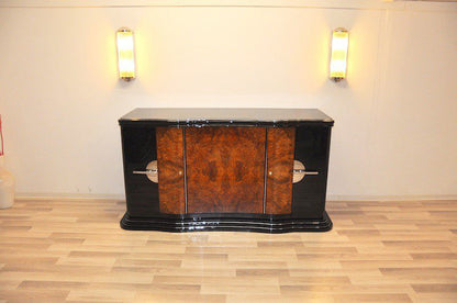Geschwungenes Sideboard aus der Art Deco Ära