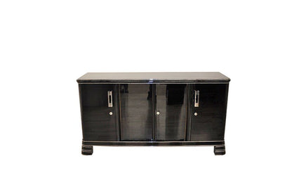 Englisches Art-Deco-Sideboard mit geradlinigem Design