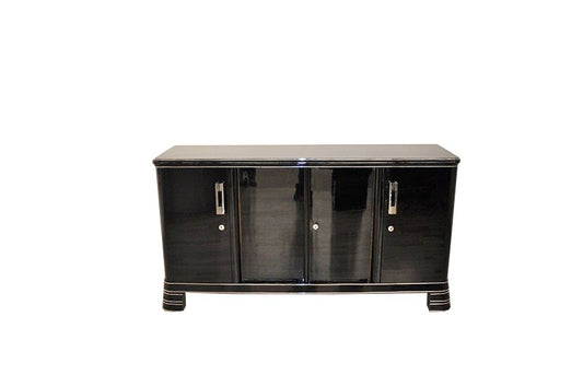 Englisches Art-Deco-Sideboard mit geradlinigem Design