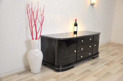 Rundes Art Deco Lowboard