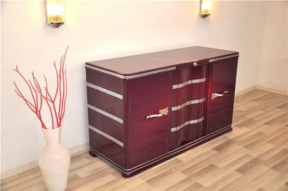 1930s Art Deco Sideboard with a Lilac Lacquer