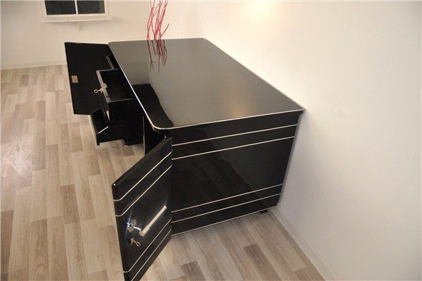 Art Deco Chromliner Schreibtisch