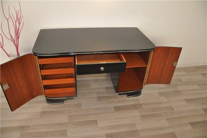 Klavierlack Art Deco Schreibtisch